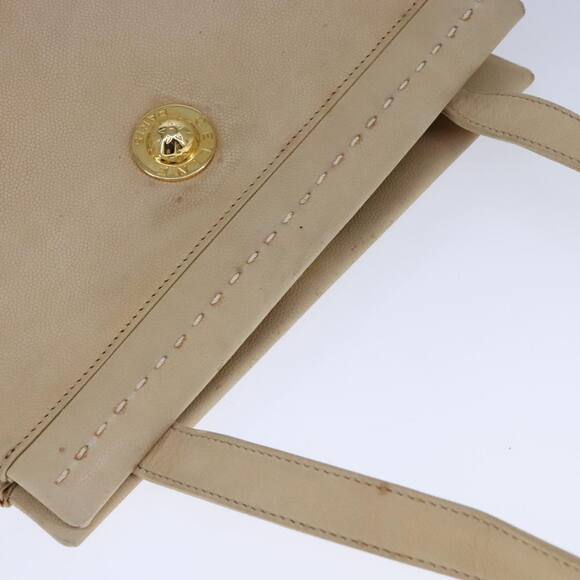 CELINE Shoulder Bag Leather Beige - Picture 6 of 12